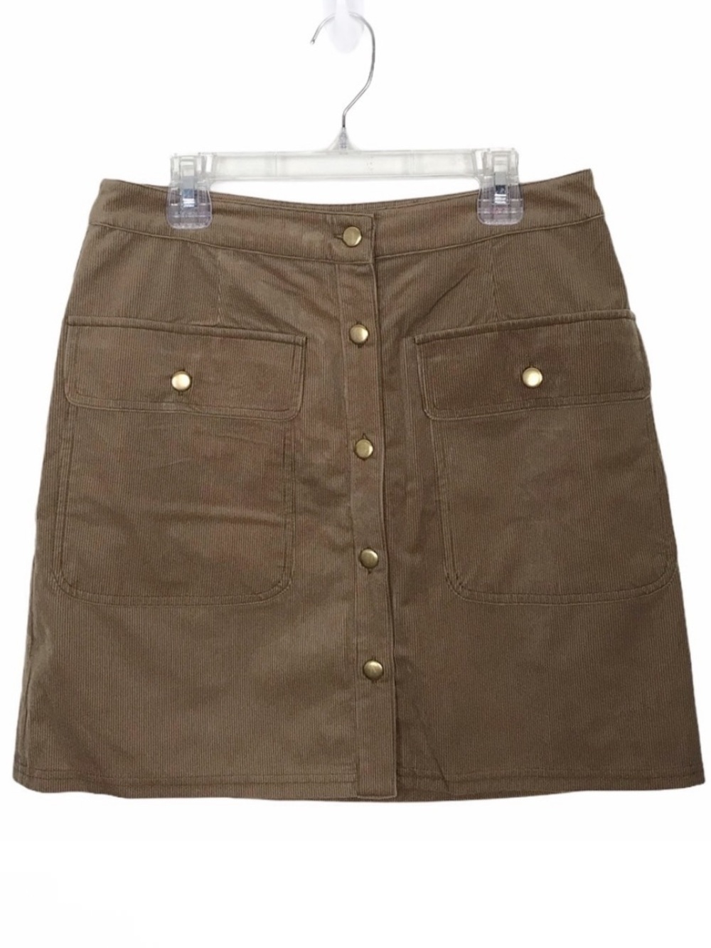 Sugar Lips Brown Cord Mini Skirt SugarLips